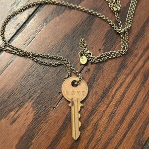 The Giving Keys Love Stamped Necklace